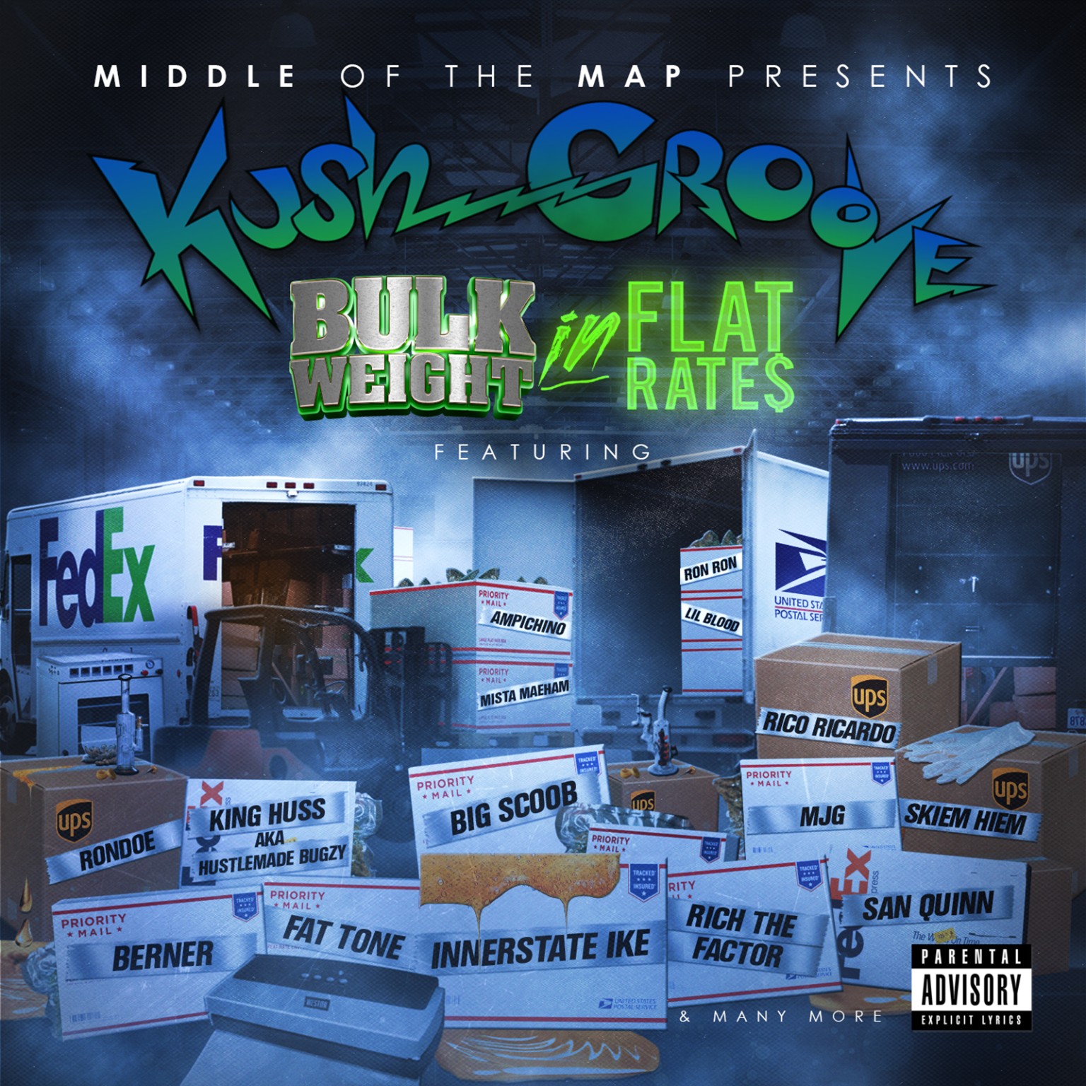 Unmodified original cover artwork for Kush Groove – Bulk Weight in Flat Rates