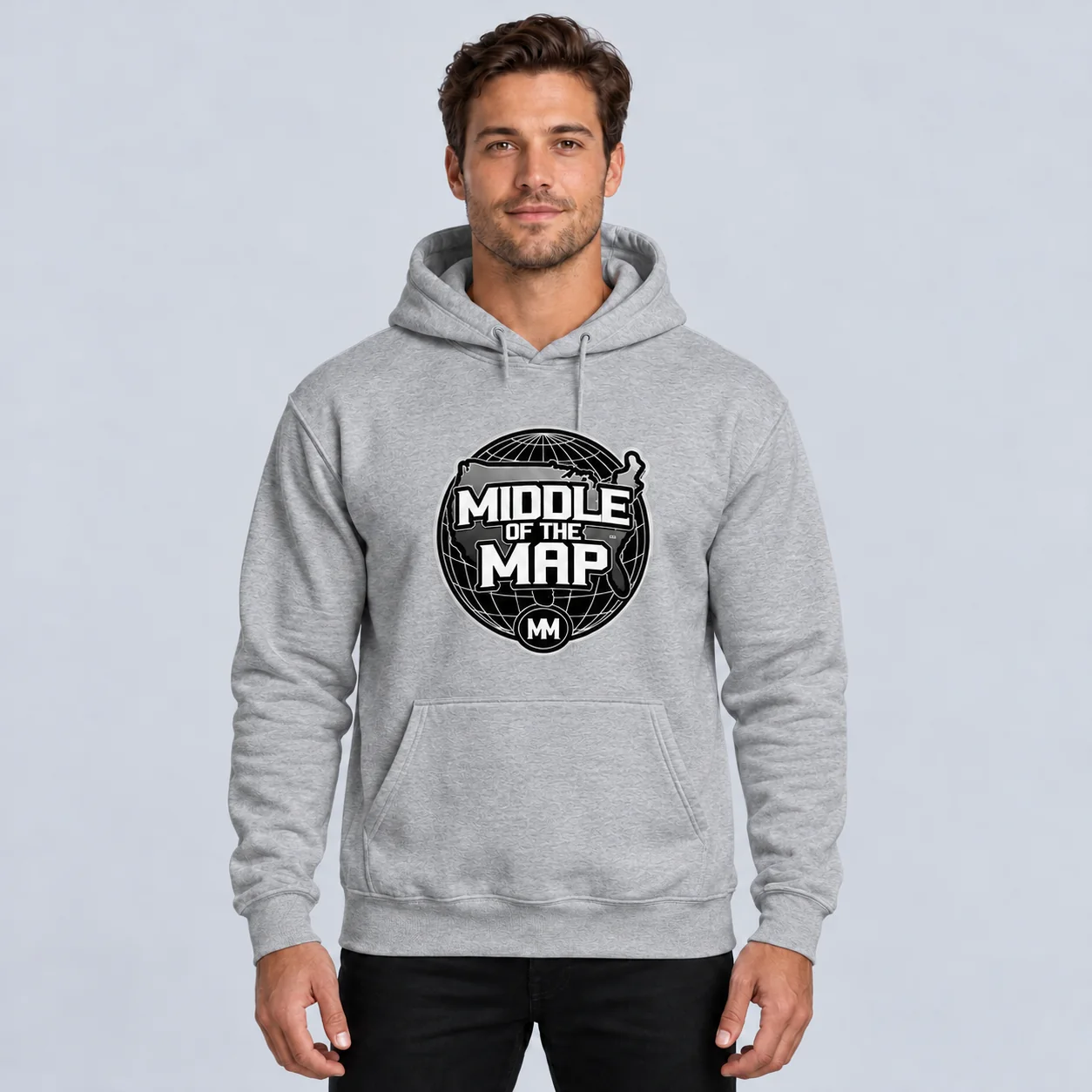 Middle of the Map — Logo Hoodie product design 1