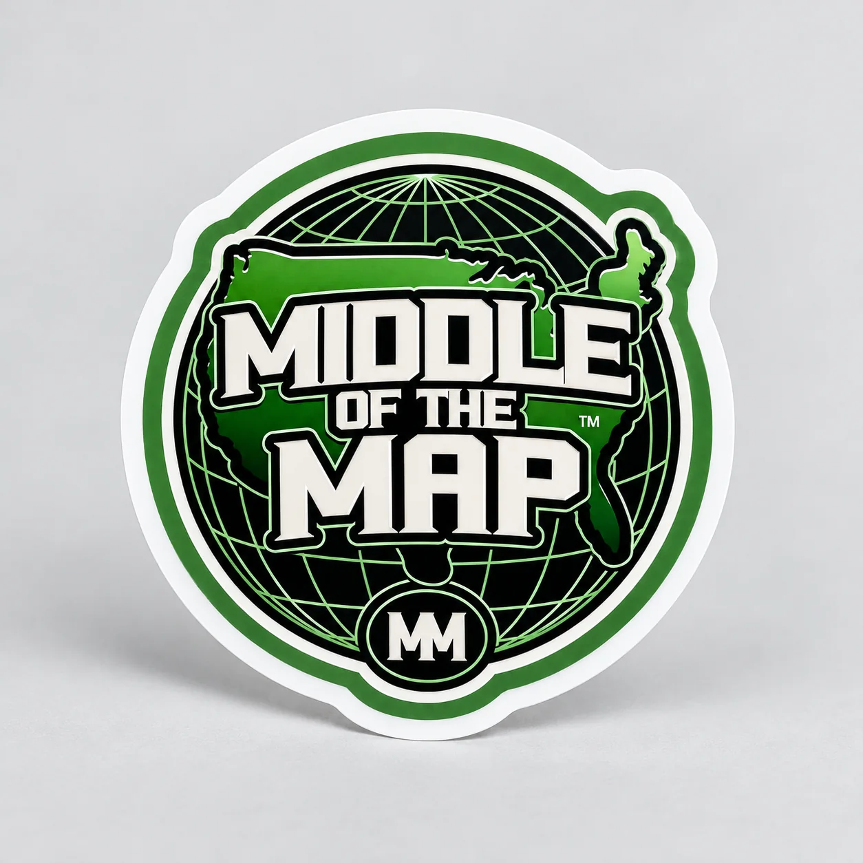Middle of the Map — Die-Cut Sticker merchandise preview